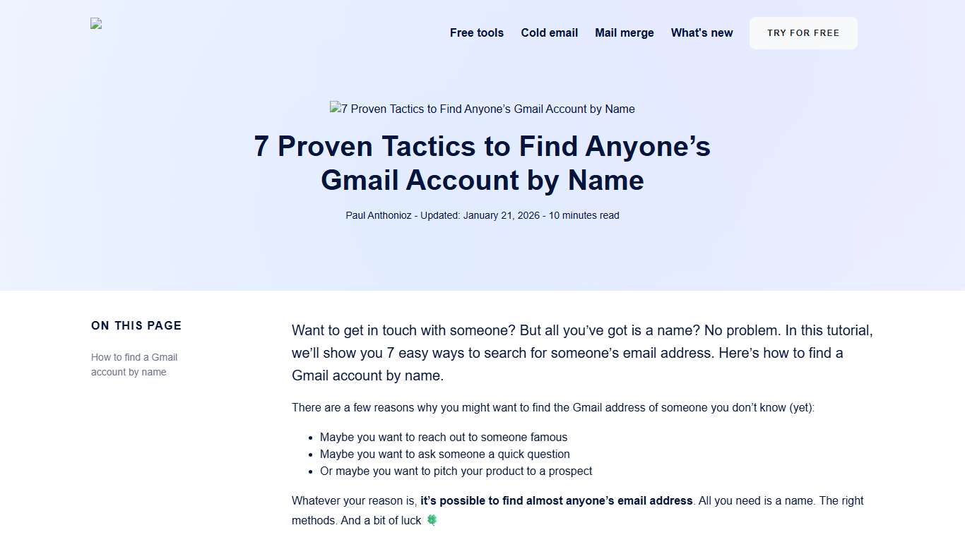 7 Proven Tactics to Find Anyone’s Gmail Account by Name
