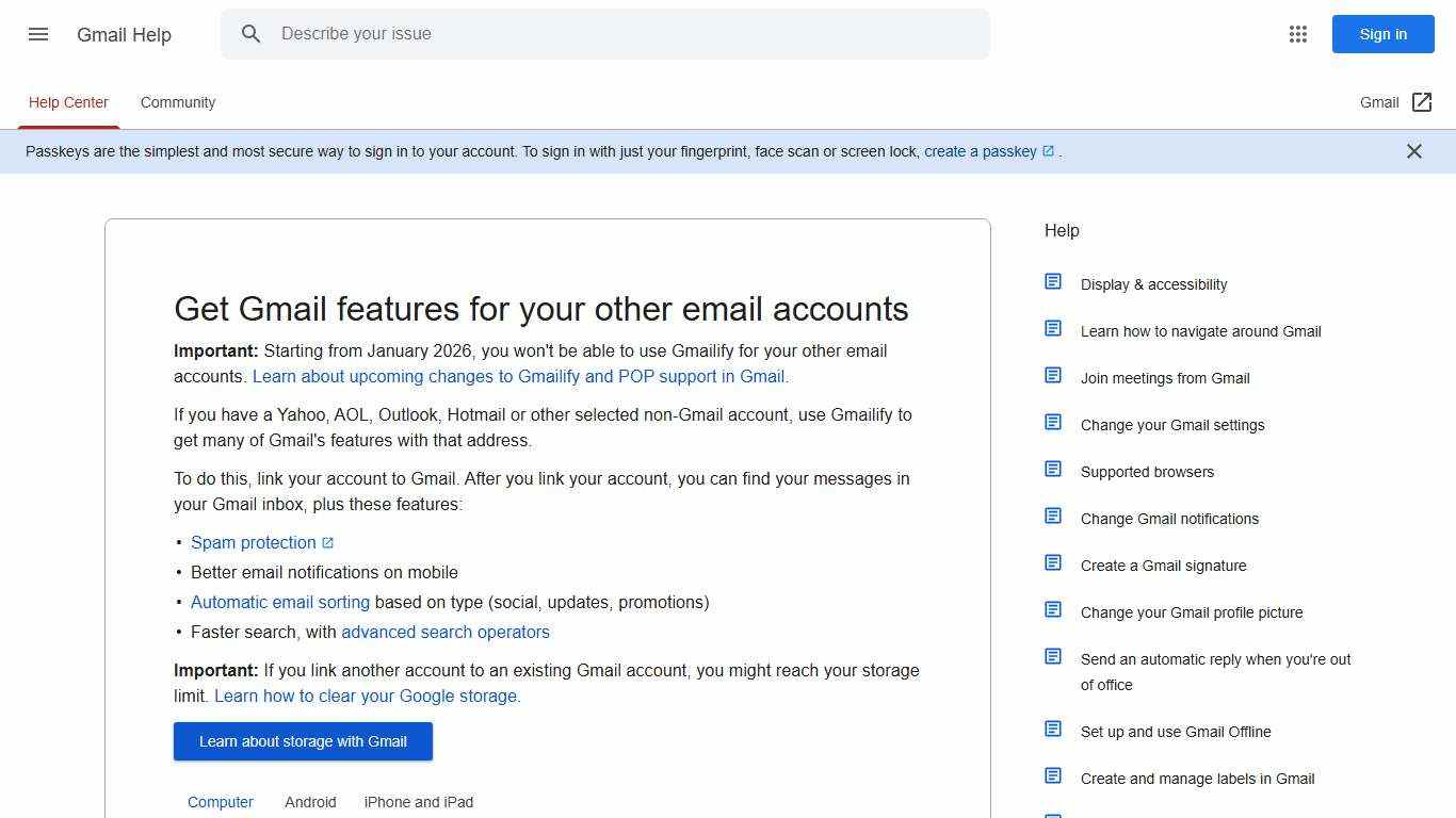 Get Gmail features for your other email accounts - Computer - Gmail Help