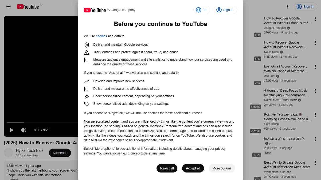 (2026) How to Recover Google Account Full Guide - YouTube