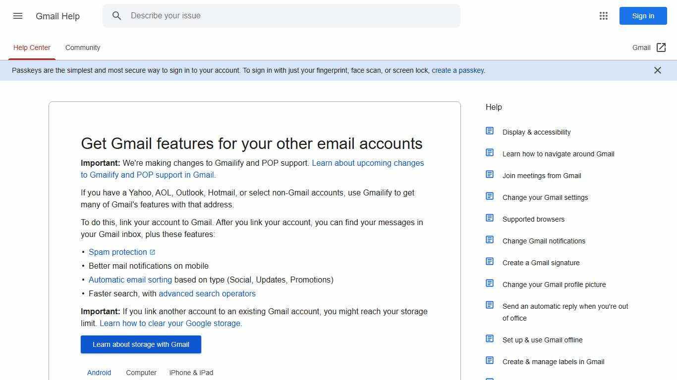 Get Gmail features for your other email accounts - Android - Gmail Help